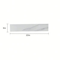 22-Inch Carrara White Bathroom Vanity Top With 4-Inch Backsplash - Elegant Design With Natural Veins
