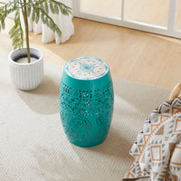 Stylish 12-Inch Teal Side Table For Modern Homes