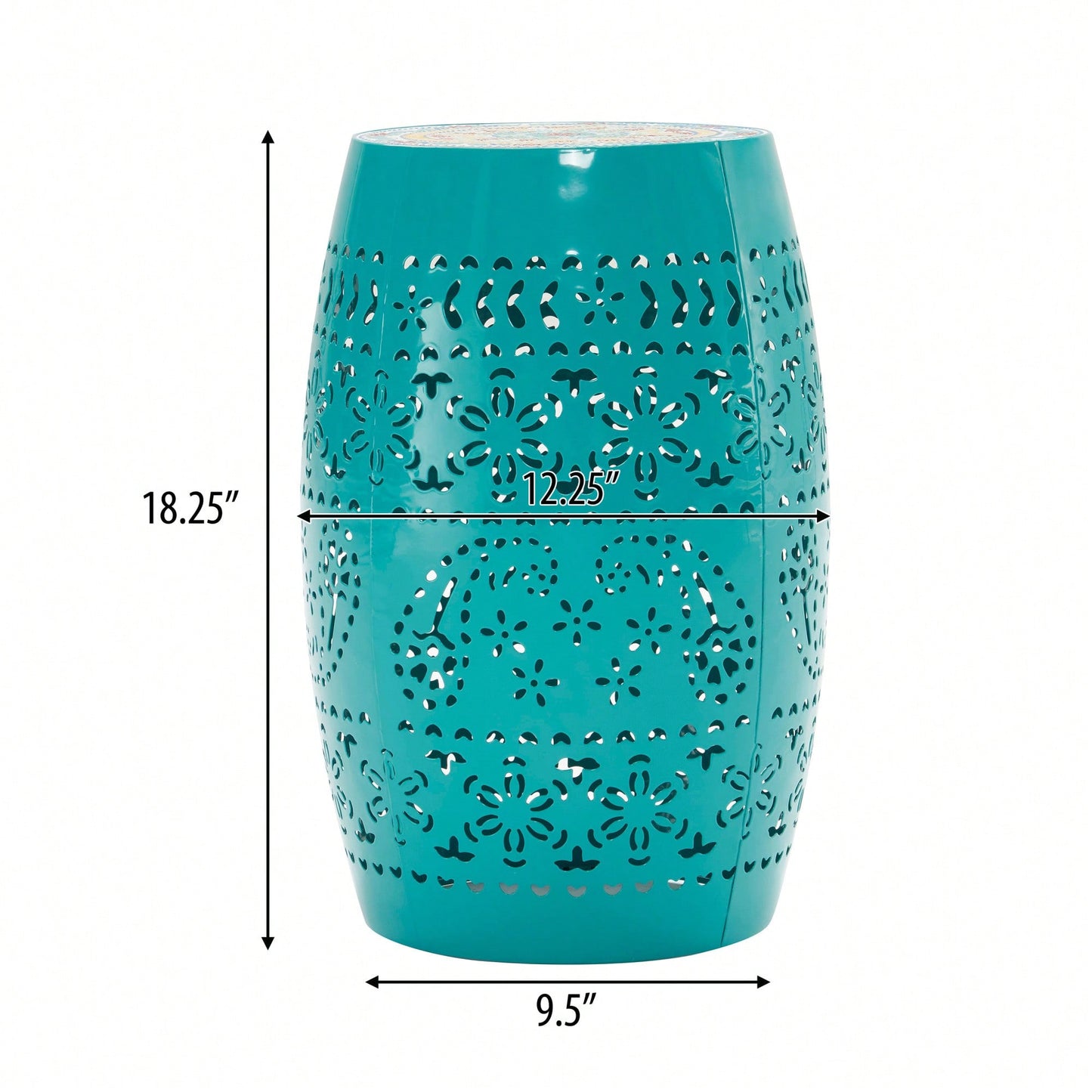 Stylish 12-Inch Teal Side Table For Modern Homes