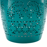 Teal 12-Inch Decorative Side Table - Stylish Accent Furniture For Any Room