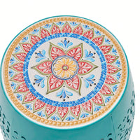 Teal 12-Inch Decorative Side Table - Stylish Accent Furniture For Any Room