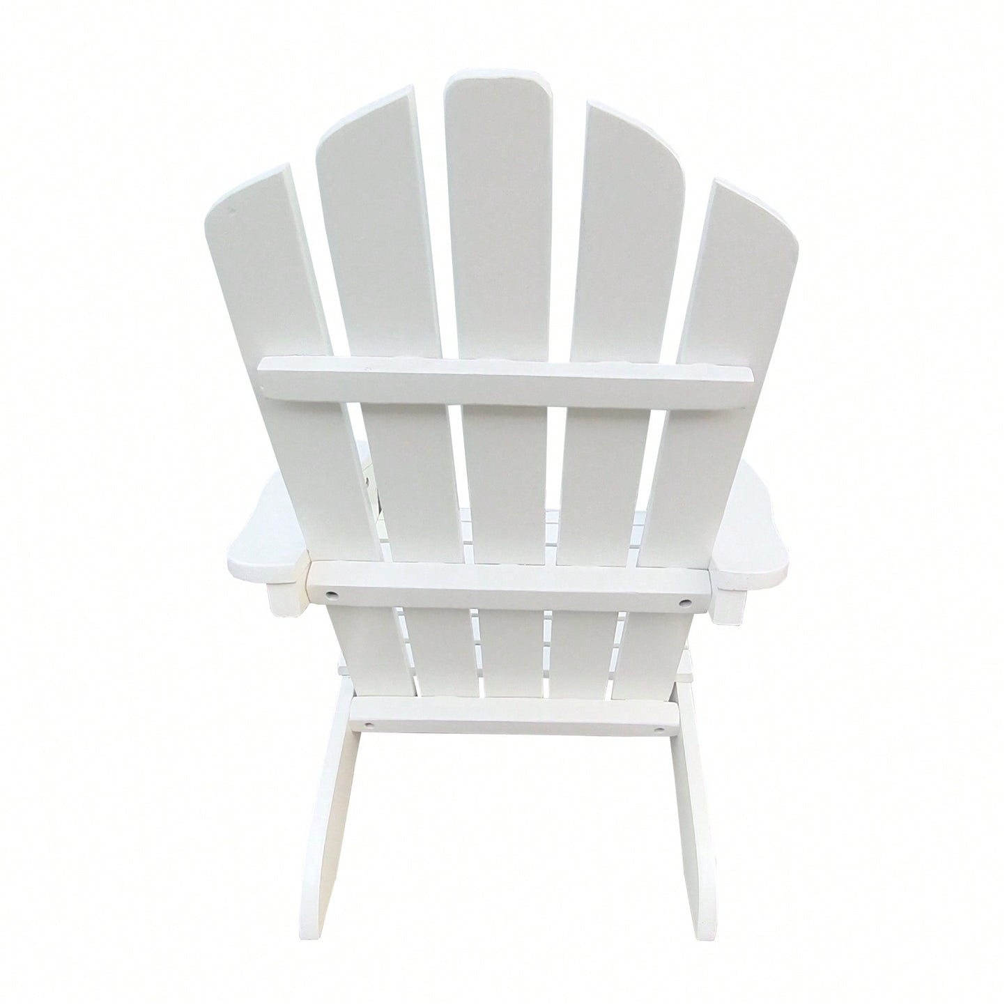 Charming White Wooden Adirondack Chair For Kids - Ideal For Indoor And Outdoor Relaxation