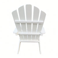 Charming White Wooden Adirondack Chair For Kids - Ideal For Indoor And Outdoor Relaxation