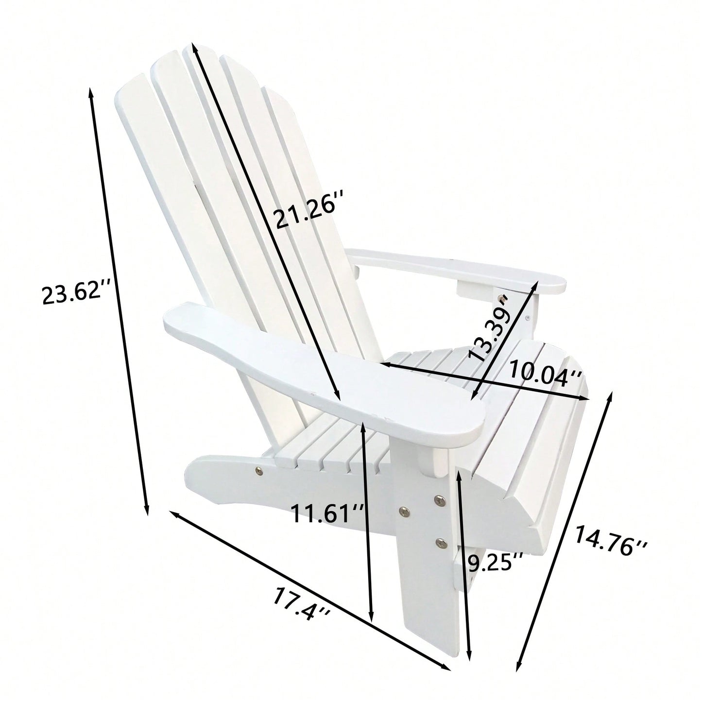 Charming White Wooden Adirondack Chair For Kids - Ideal For Indoor And Outdoor Relaxation