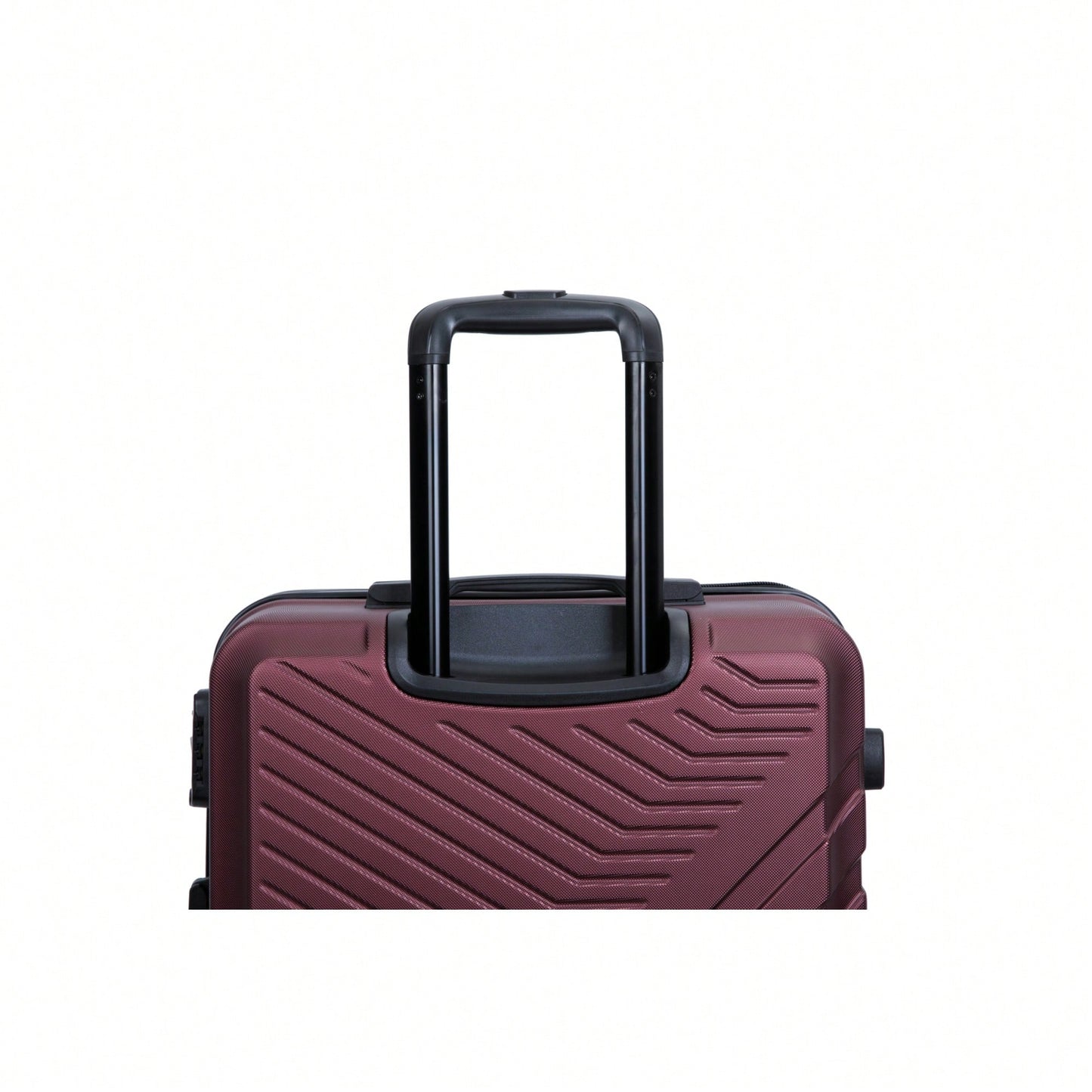 Lightweight 3-Piece ABS Luggage Set With Spinner Wheels, TSA Lock & Hooks - Gray (20/24/28)