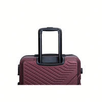 Lightweight 3-Piece ABS Luggage Set With Spinner Wheels, TSA Lock & Hooks - Gray (20/24/28)