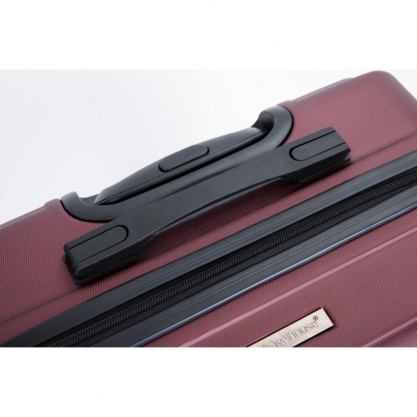 Lightweight 3-Piece ABS Luggage Set With Spinner Wheels, TSA Lock & Hooks - Gray (20/24/28)