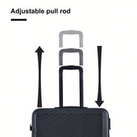 Lightweight 3-Piece ABS Luggage Set With Spinner Wheels, TSA Lock & Hooks - Gray (20/24/28)