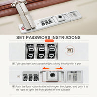 Light Blue 3-Piece Luggage Set with USB Port Airline Approved Carry-On Spinner Wheels 20 24 28 Inch Hard Shell