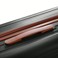 Light Blue 3-Piece Luggage Set with USB Port Airline Approved Carry-On Spinner Wheels 20 24 28 Inch Hard Shell