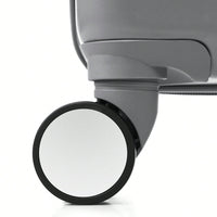 Light Blue 3-Piece Luggage Set with USB Port Airline Approved Carry-On Spinner Wheels 20 24 28 Inch Hard Shell