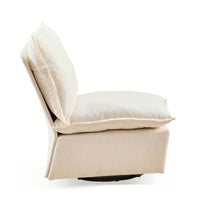 Detachable Chenille 360 Swivel Rocker Chair - Comfortable Single Sofa Lounge For Living Room & Bedroom