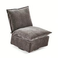 Detachable Chenille 360 Swivel Rocker Chair - Comfortable Single Sofa Lounge For Living Room & Bedroom