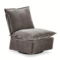 Detachable Chenille 360 Swivel Rocker Chair - Comfortable Single Sofa Lounge For Living Room & Bedroom