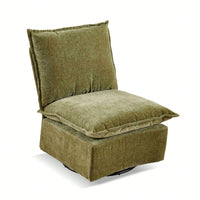 Detachable Chenille 360 Swivel Rocker Chair - Comfortable Single Sofa Lounge For Living Room & Bedroom