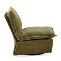 Detachable Chenille 360 Swivel Rocker Chair - Comfortable Single Sofa Lounge For Living Room & Bedroom