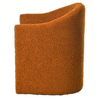 Stylish Curved Accent Chair With Comforting Embrace - Versatile Decorative Seating For Living Room, Bedroom, And Study