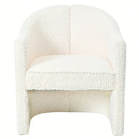 Stylish Curved Accent Chair With Comforting Embrace - Versatile Decorative Seating For Living Room, Bedroom, And Study