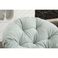 Luxurious Oversized 360° Swivel Barrel Chair - Stylish Papasan Accent Chair For Living Room And Bedroom Comfort