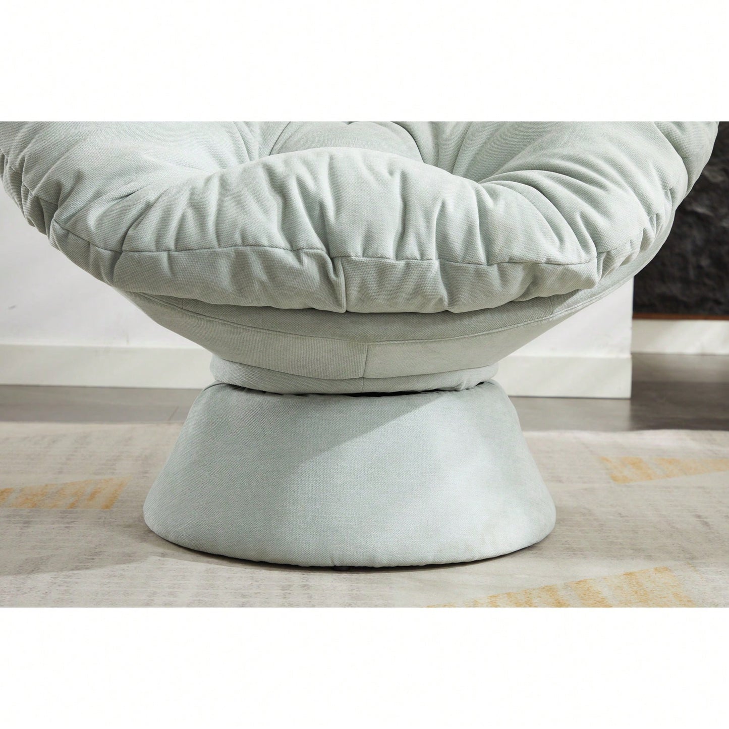 Luxurious Oversized 360° Swivel Barrel Chair - Stylish Papasan Accent Chair For Living Room And Bedroom Comfort