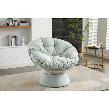 Luxurious Oversized 360° Swivel Barrel Chair - Stylish Papasan Accent Chair For Living Room And Bedroom Comfort