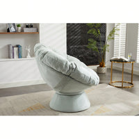 Luxurious Oversized 360° Swivel Barrel Chair - Stylish Papasan Accent Chair For Living Room And Bedroom Comfort
