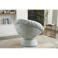 Luxurious Oversized 360° Swivel Barrel Chair - Stylish Papasan Accent Chair For Living Room And Bedroom Comfort