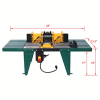 Versatile Electric Benchtop Router Table For Precision Woodworking Projects - Friendly Green Design