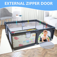 Spacious 71" X 59" Baby Playard With Removable Enclosures - Ideal For Indoor And Outdoor Playtime For Kids And Pets