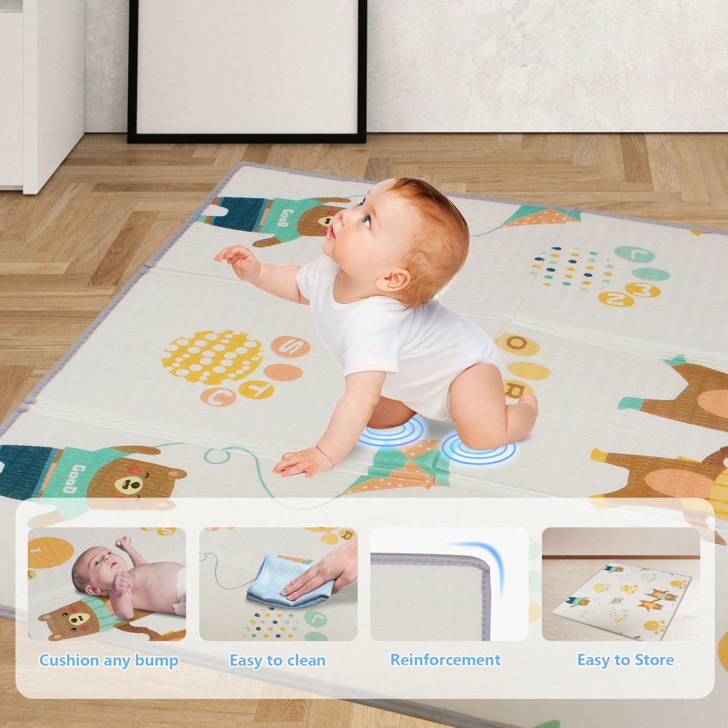 Spacious 71" X 59" Baby Playard With Removable Enclosures - Ideal For Indoor And Outdoor Playtime For Kids And Pets