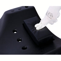 Ergonomic 48-Inch Plastic Creeper With Padded Headrest And Dual Tool Trays - 440 Lbs Capacity, Orange