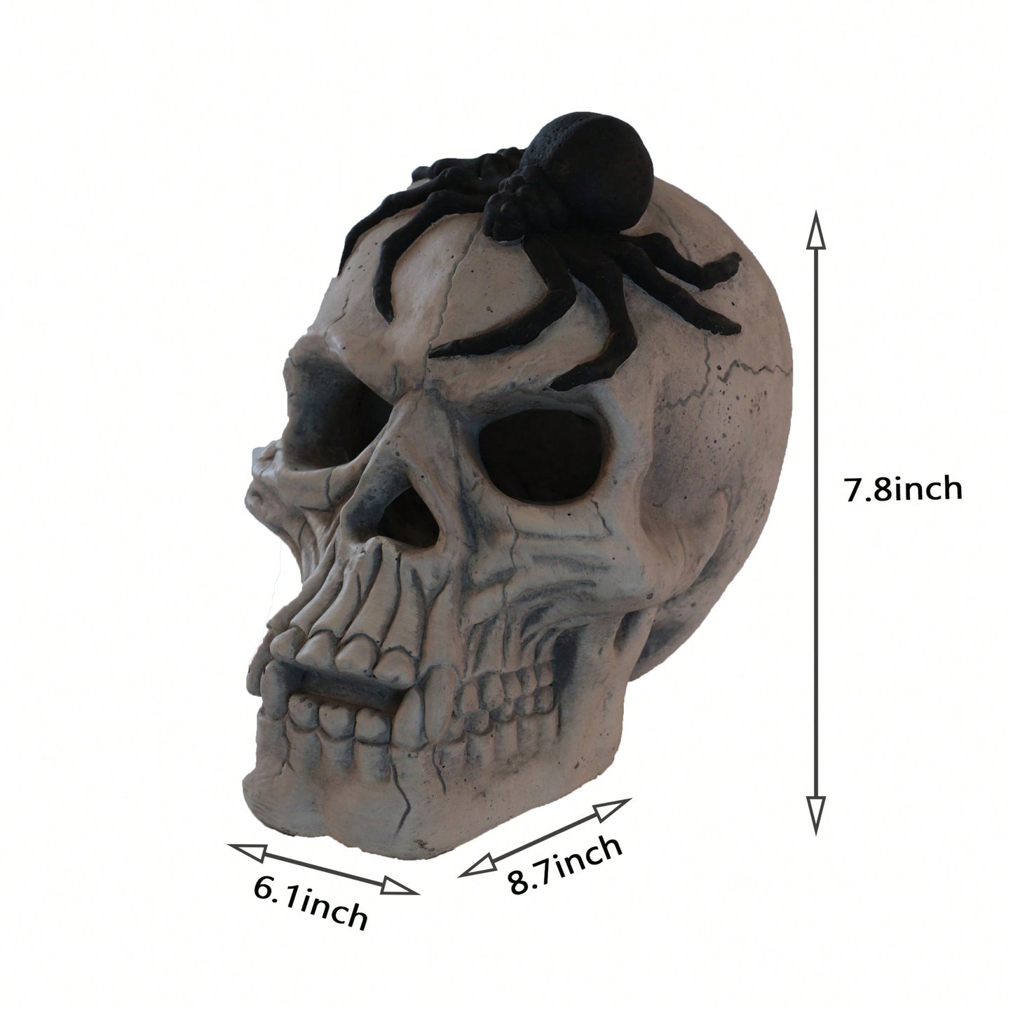 Spooky Demon Skull Decoration For Outdoor Fireplaces And Fire Pits - Perfect For Halloween Ambiance