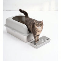 Extra Large Enclosed Stainless Steel Cat Litter Box With Lid - High Wall Design, Anti-Leakage, Easy To Clean, Perfect For Big Cats