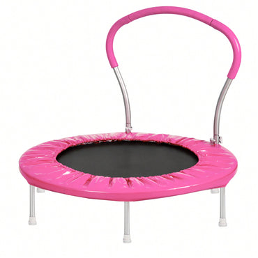 36" Trampoline With Safety Handle - Durable Metal Frame For Fun And Fitness