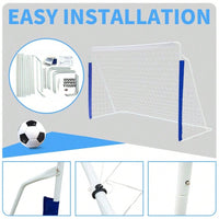 Portable Youth Soccer Goal For Backyard Play - 8x5 FT With Net