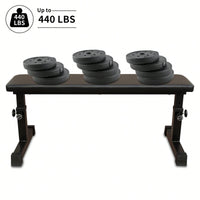 Versatile Adjustable Flat Weight Bench For Strength Training – 5 Levels Of Height Flexibility