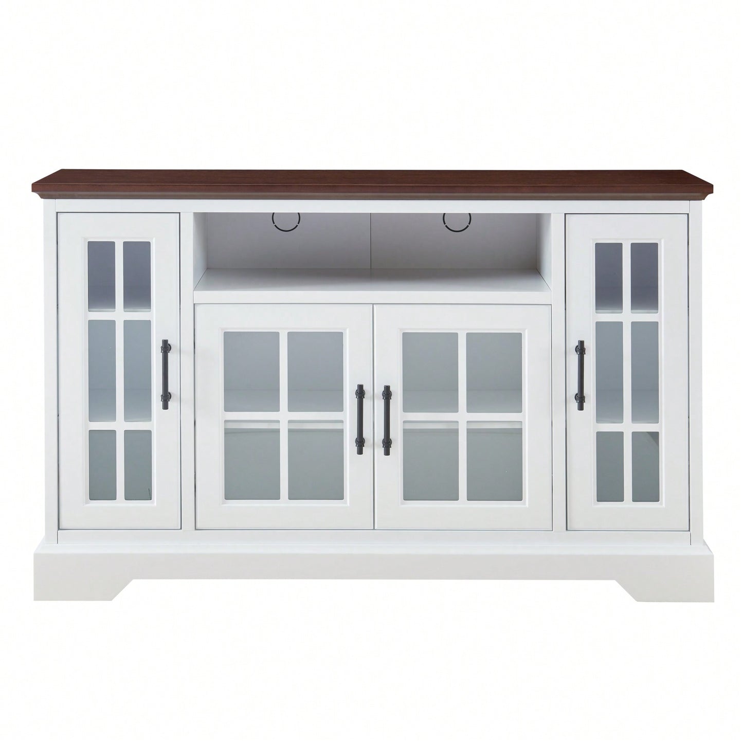 Stylish Four-Door Buffet Sideboard For Dining Room Storage And Organization