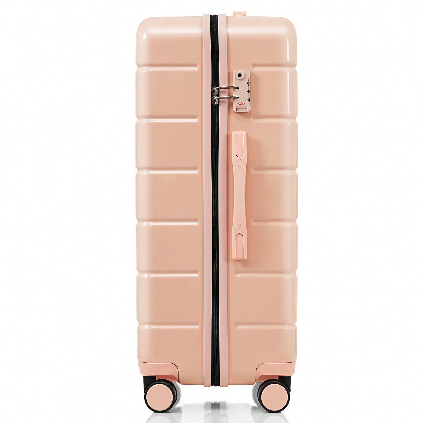 Stylish Pink 3-Piece ABS Luggage Set with TSA Lock 20 24 28 Inch 360° Spinner Wheels