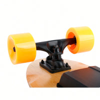 Compact Electric Skateboard With Wireless Remote, 350W Power, Top Speed 10 MPH, 7-Layer Maple Deck, Supports Up To 100kg For All Ages