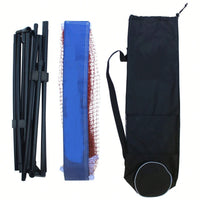 14FT Portable Volleyball, Badminton, And Tennis Net With Carrying Bag And Stand - Ideal For Outdoor Sports