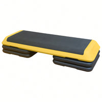 Adjustable Aerobic Step Platform With 4 Risers For Fitness And Exercise Training - Gray