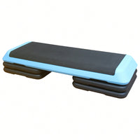 Adjustable Aerobic Step Platform With 4 Risers For Fitness And Exercise Training - Gray