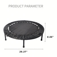 40-Inch Compact Exercise Trampoline For Adults And Kids - Improve Balance, Coordination, And Fitness Fun