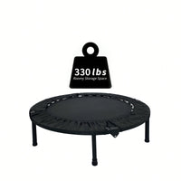 40-Inch Compact Exercise Trampoline For Adults And Kids - Improve Balance, Coordination, And Fitness Fun