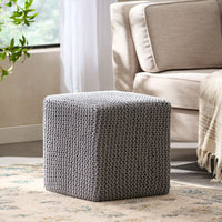 Cozy Knitted Foot Stool For Comfort And Style In Any Living Space