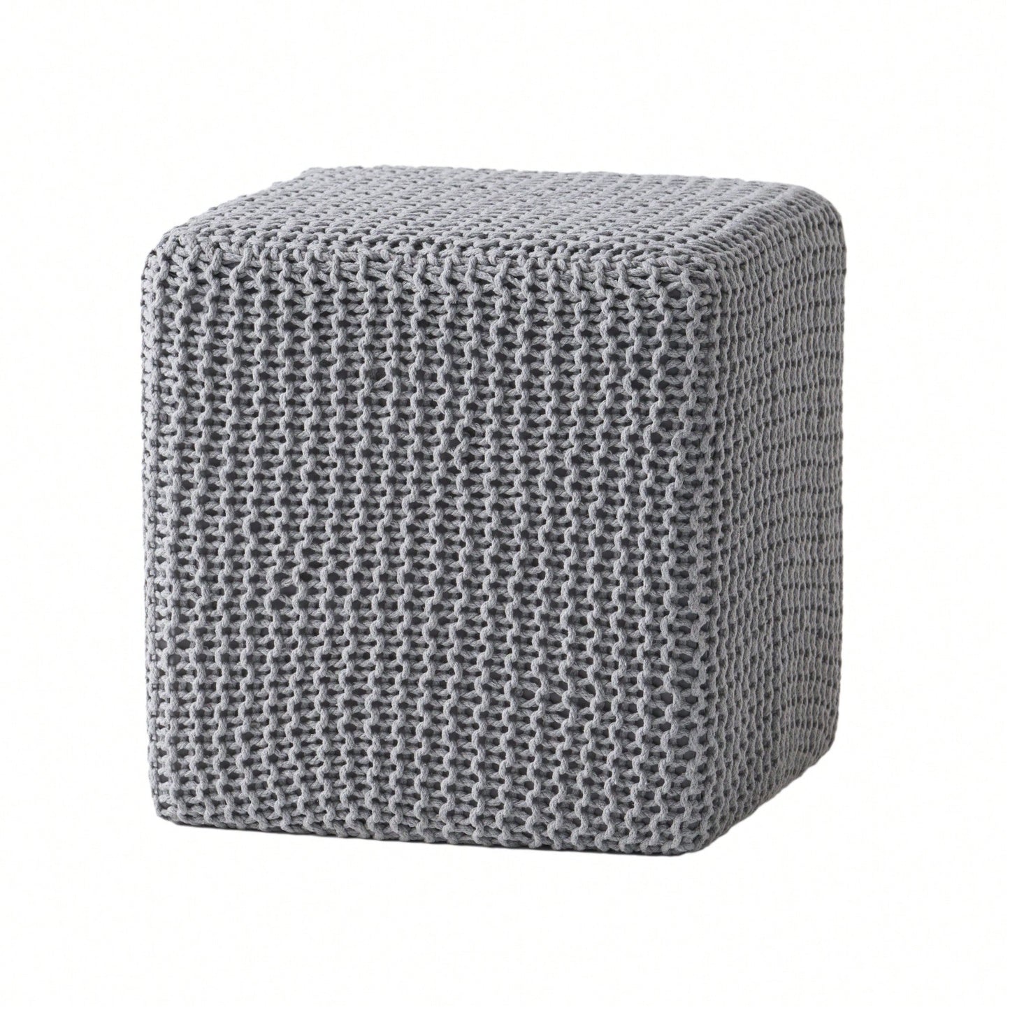 Cozy Knitted Foot Stool For Comfort And Style In Any Living Space