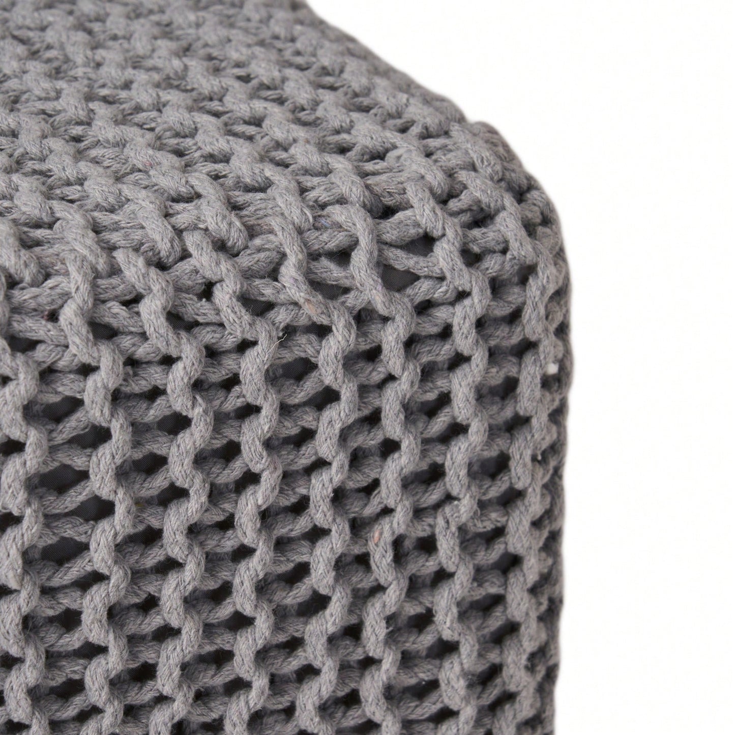 Cozy Knitted Foot Stool For Comfort And Style In Any Living Space