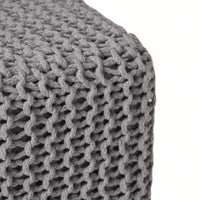 Cozy Knitted Foot Stool For Comfort And Style In Any Living Space