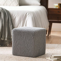 Cozy Knitted Foot Stool For Comfort And Style In Any Living Space