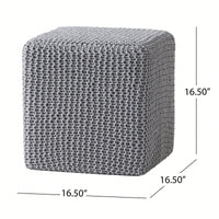 Cozy Knitted Foot Stool For Comfort And Style In Any Living Space